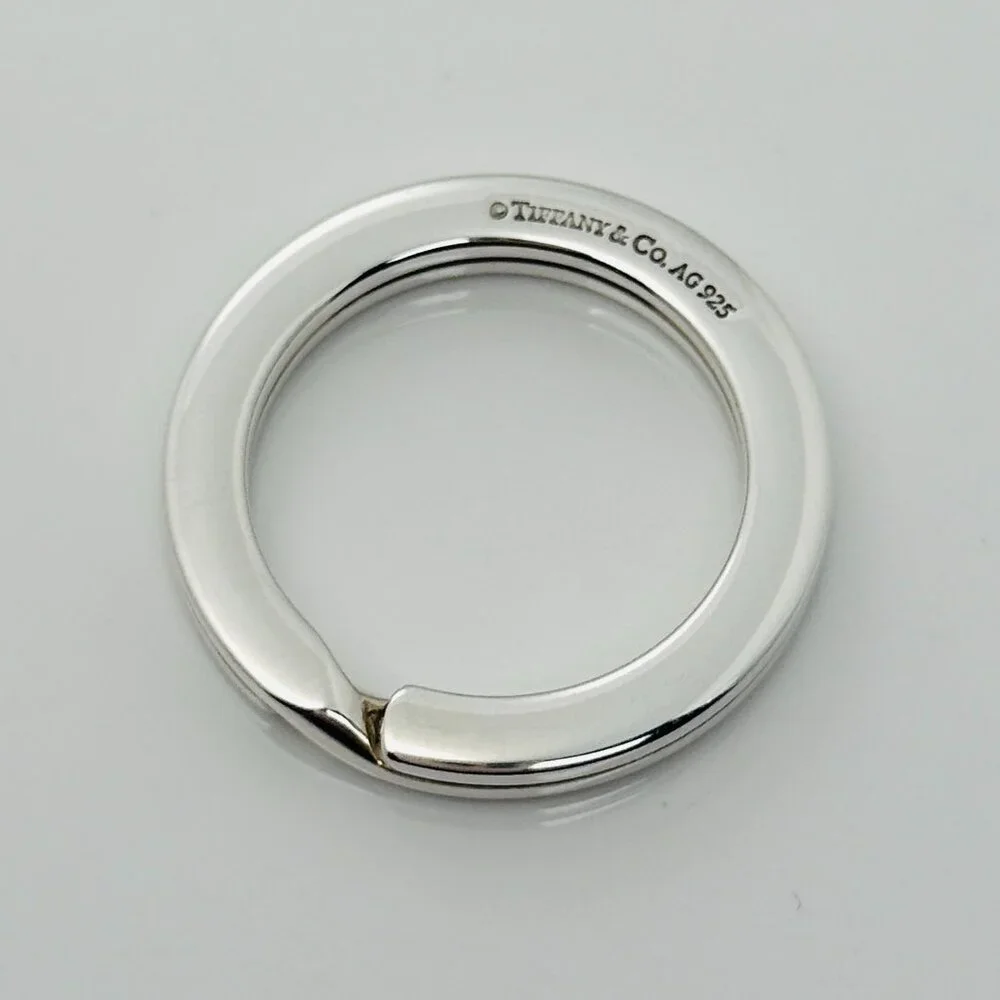 Tiffany & Co Heavy Thick Key Ring in Sterling Silver Keyring